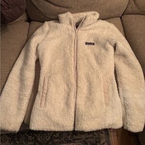 Patagonia Cream Fleece Puffer Jacket